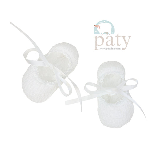 White Slippers  - Doodlebug's Children's Boutique