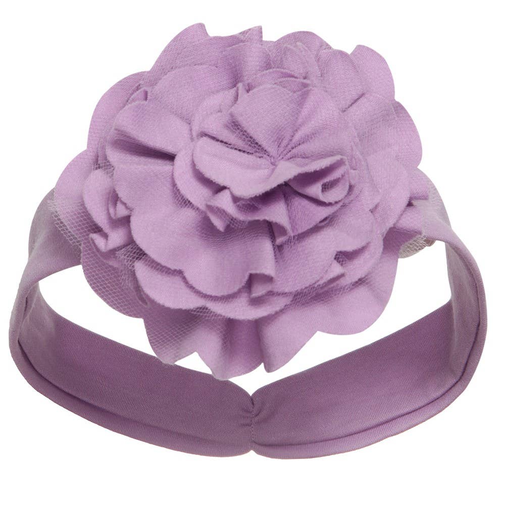 Lilly Pad Headband in Sheer Lilac  - Doodlebug's Children's Boutique