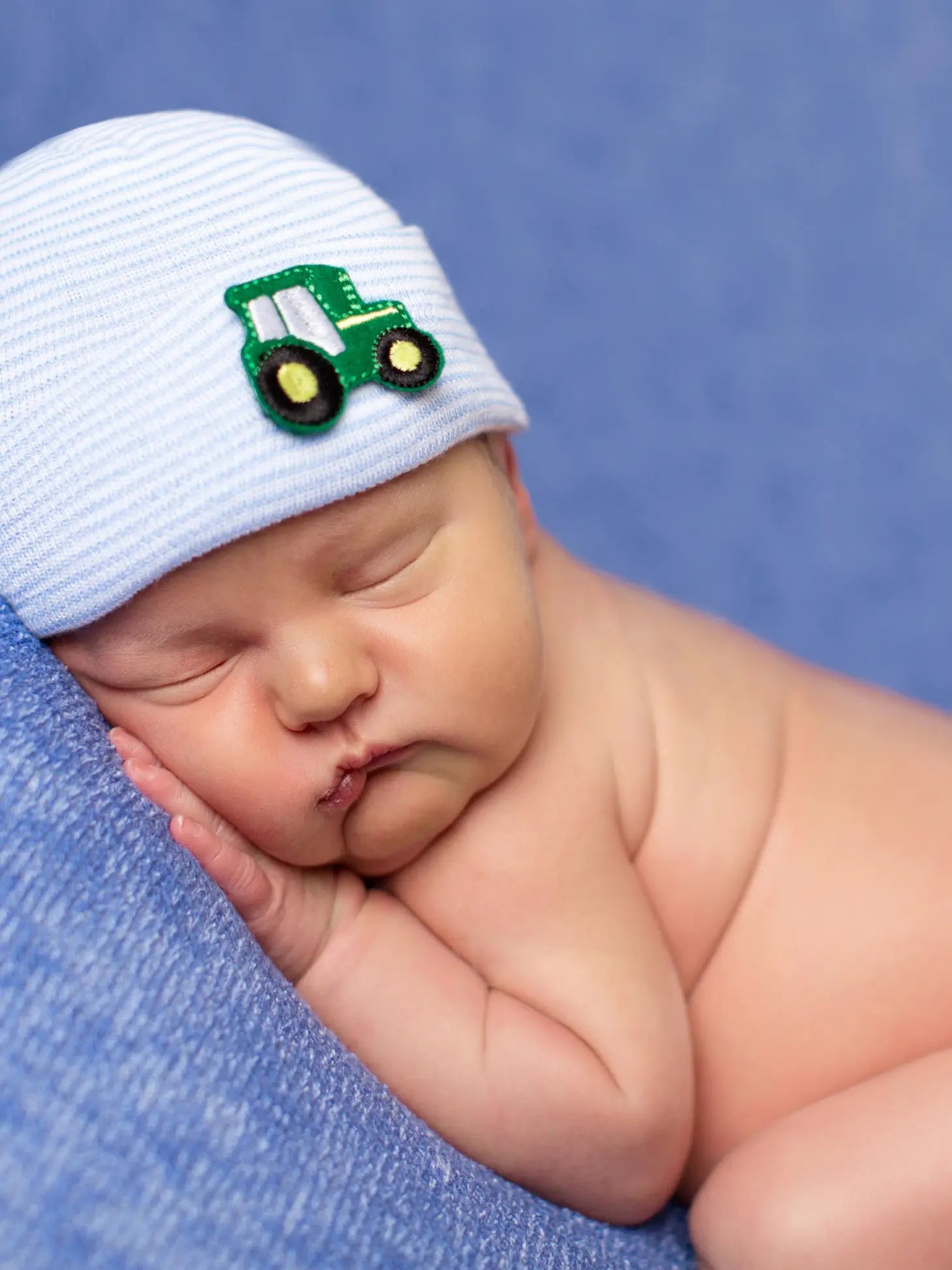 Tractor Newborn Hospital Hat  - Doodlebug's Children's Boutique