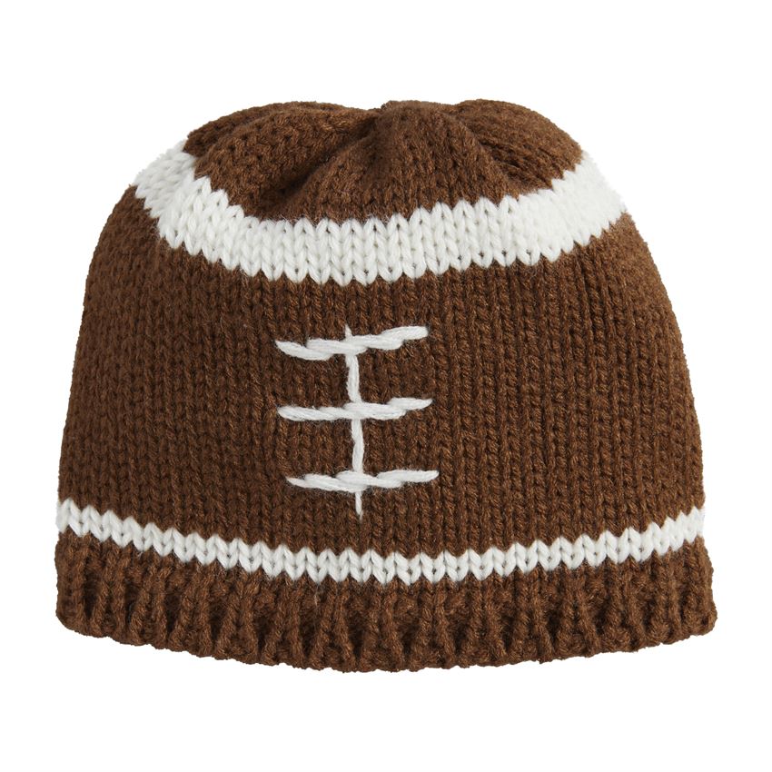 Knit Football Hat  - Doodlebug's Children's Boutique