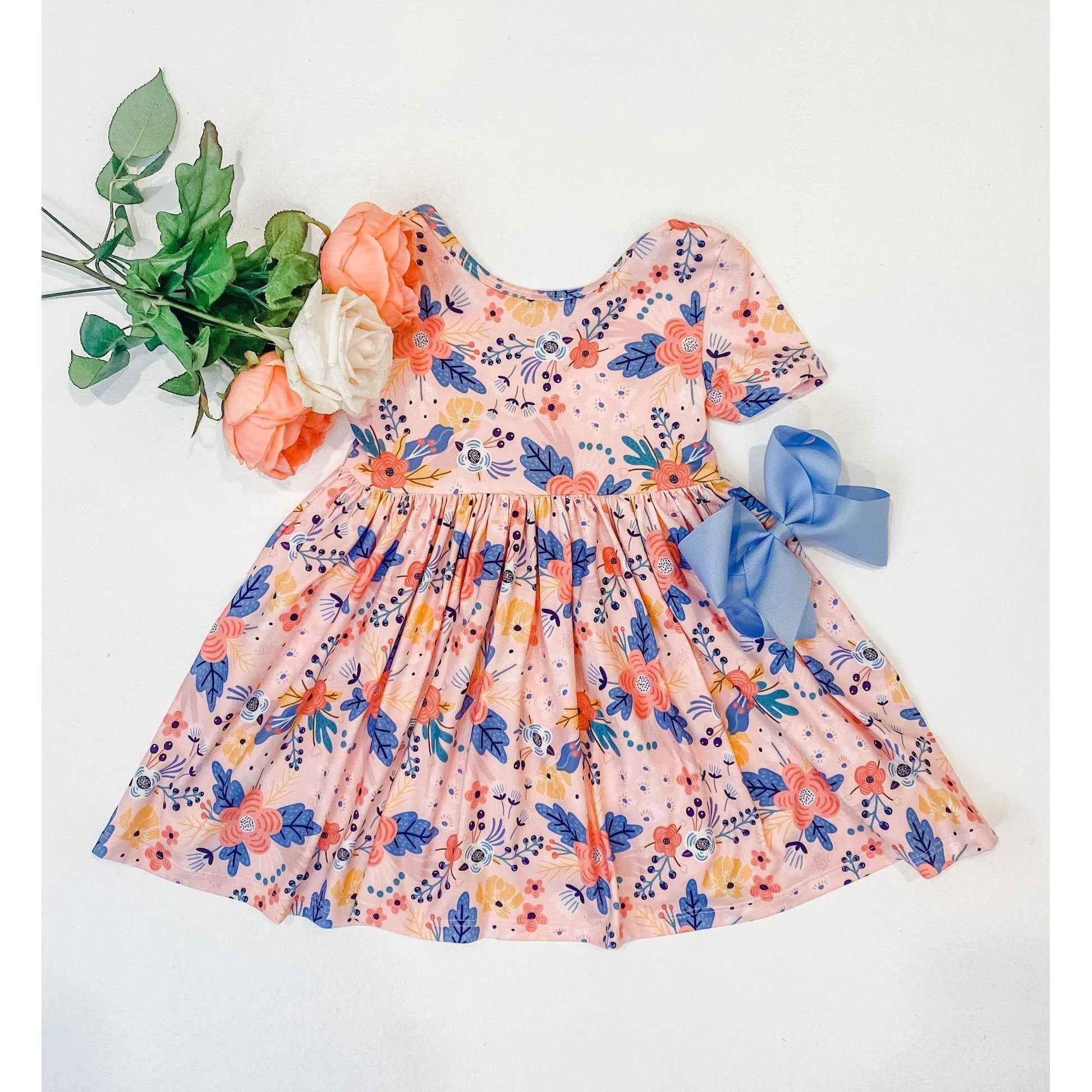 Field of Flowers Twirl Dress  - Doodlebug's Children's Boutique
