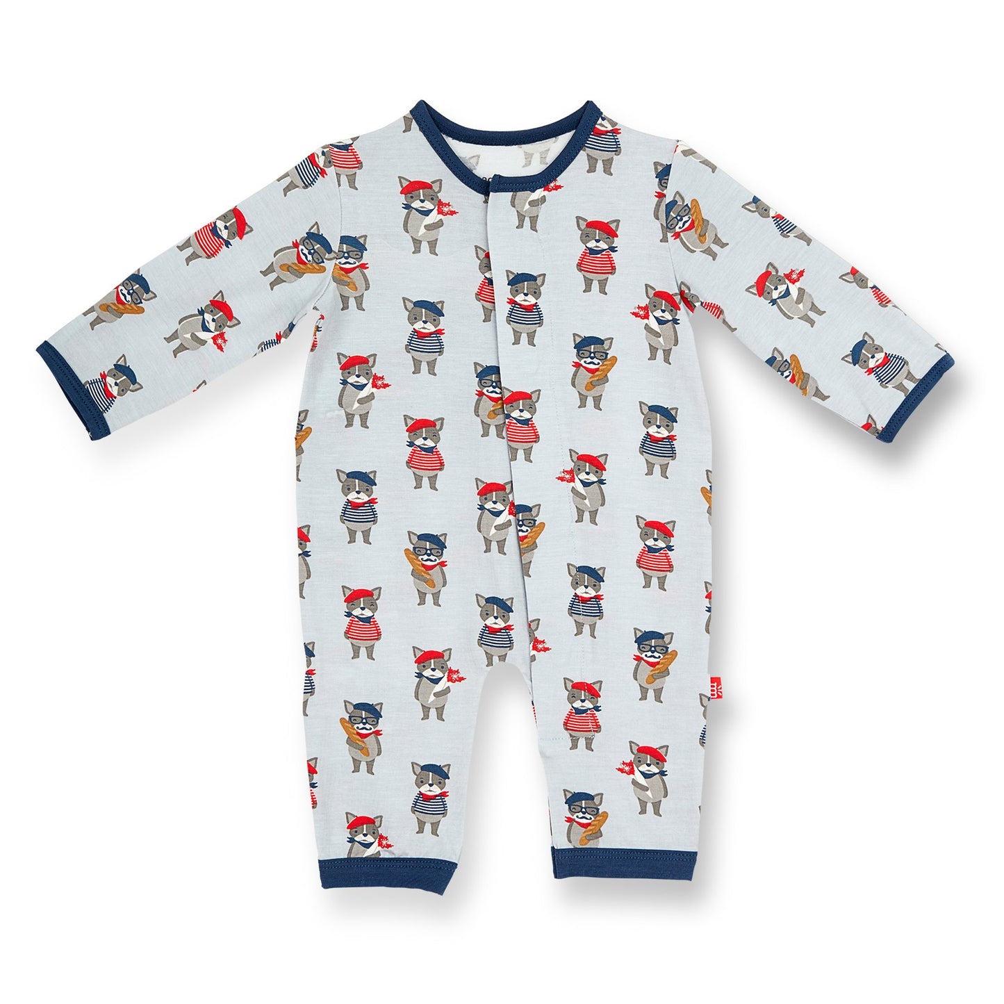 Oui Oui Mon Amis Magnetic Modal Coverall  - Doodlebug's Children's Boutique