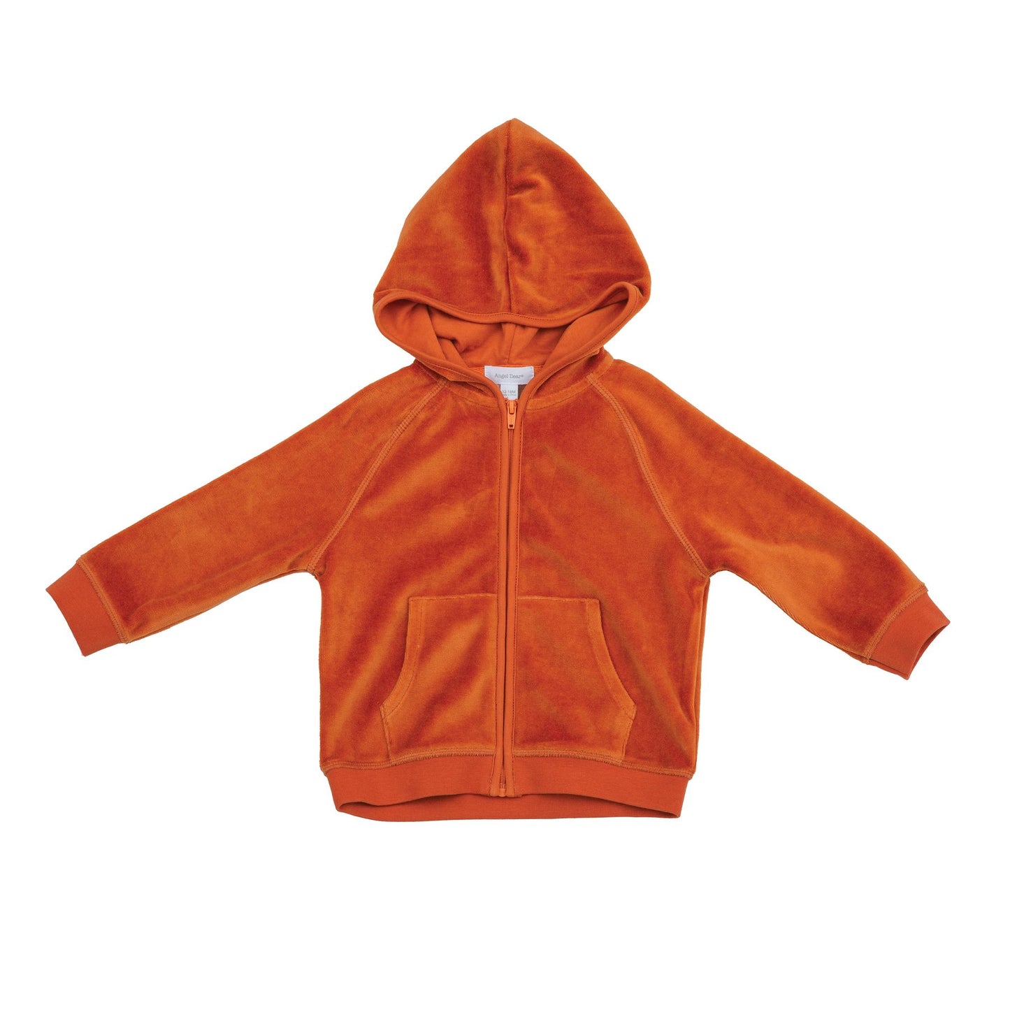 Velour Hoodie and Jogger in Rust  - Doodlebug's Children's Boutique