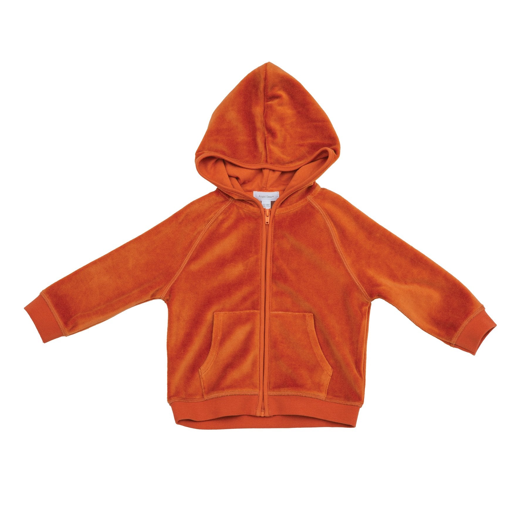 Velour Hoodie and Jogger in Rust  - Doodlebug's Children's Boutique