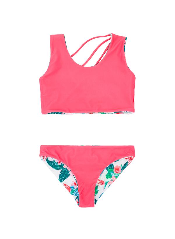 Paradise Island Summer Sun Reversible Bikini  - Doodlebug's Children's Boutique