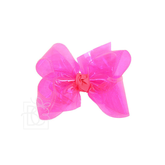 Huge Waterproof Bow in Neon Pink  - Doodlebug's Children's Boutique