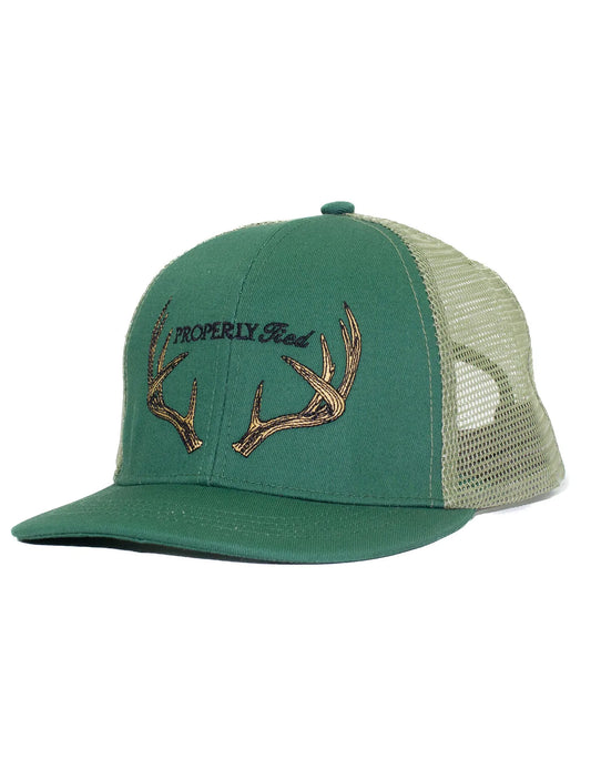 Youth Trucker Hat with Antlers  - Doodlebug's Children's Boutique