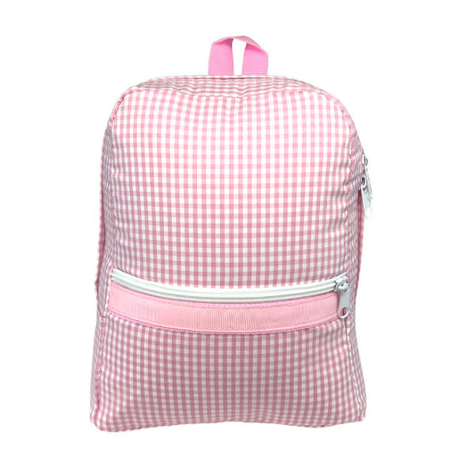 Pink Gingham Medium Backpack  - Doodlebug's Children's Boutique