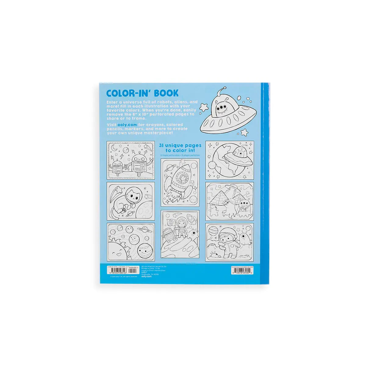 Outerspace Explorers Color-In Book  - Doodlebug's Children's Boutique