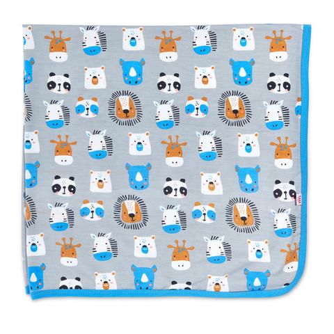 Animal House Modal Swaddle Blanket  - Doodlebug's Children's Boutique