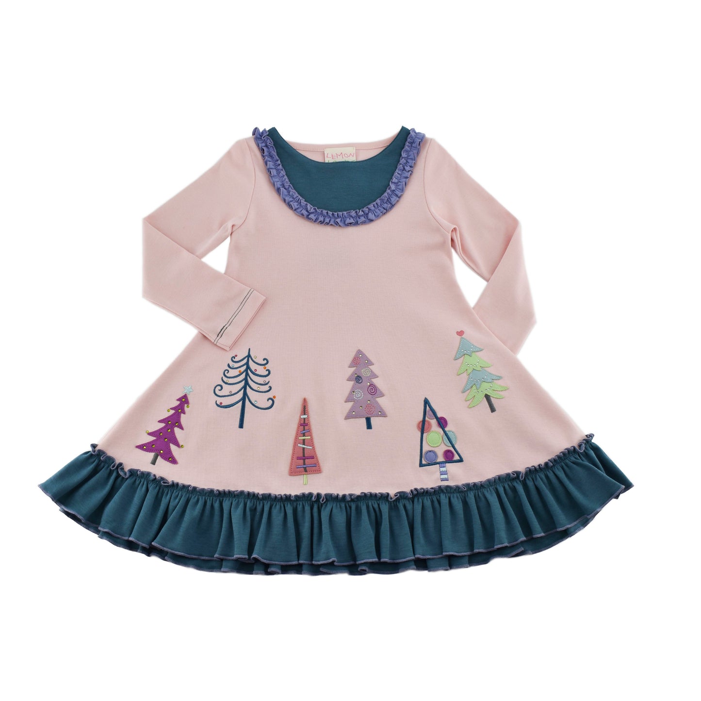 Sparkle Pine Tree Dress  - Doodlebug's Children's Boutique