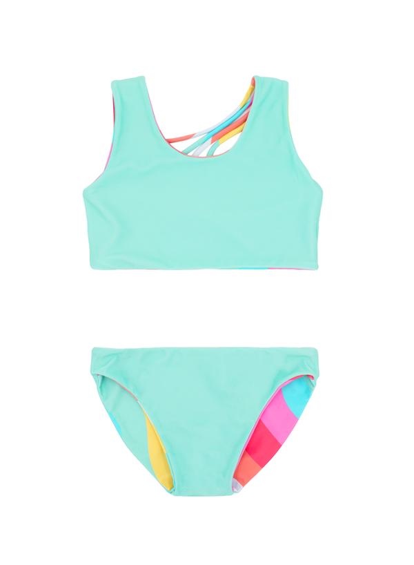 Summer Sun Reversible Bikini  - Doodlebug's Children's Boutique