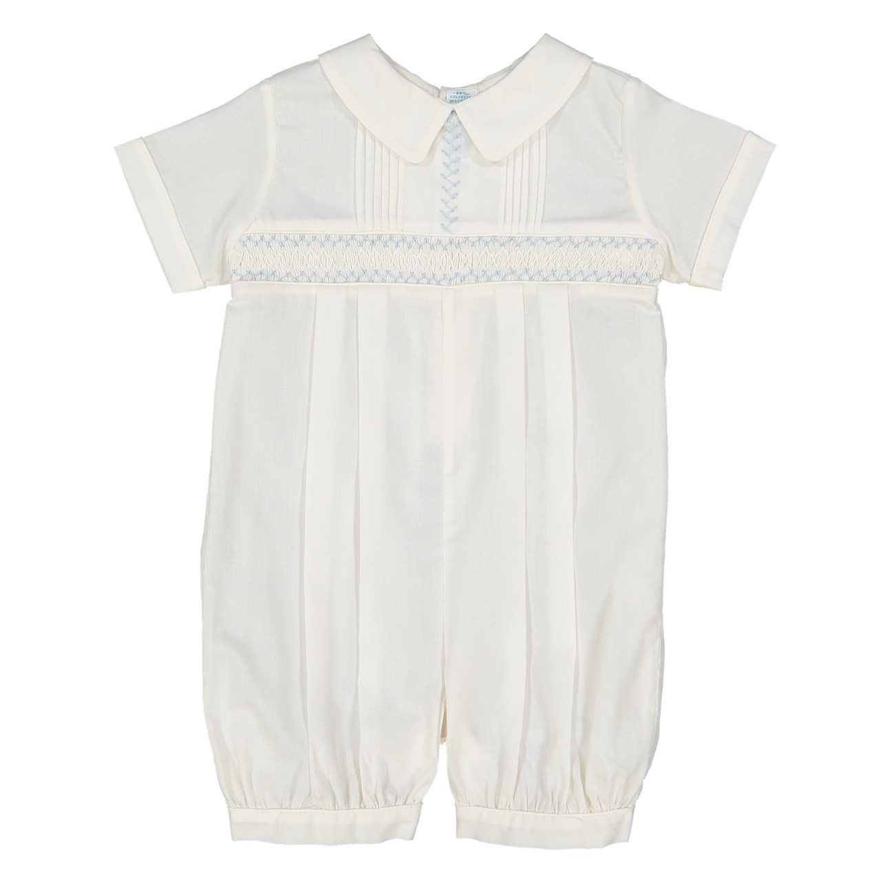 Vintage Smocked Romper in Ivory  - Doodlebug's Children's Boutique