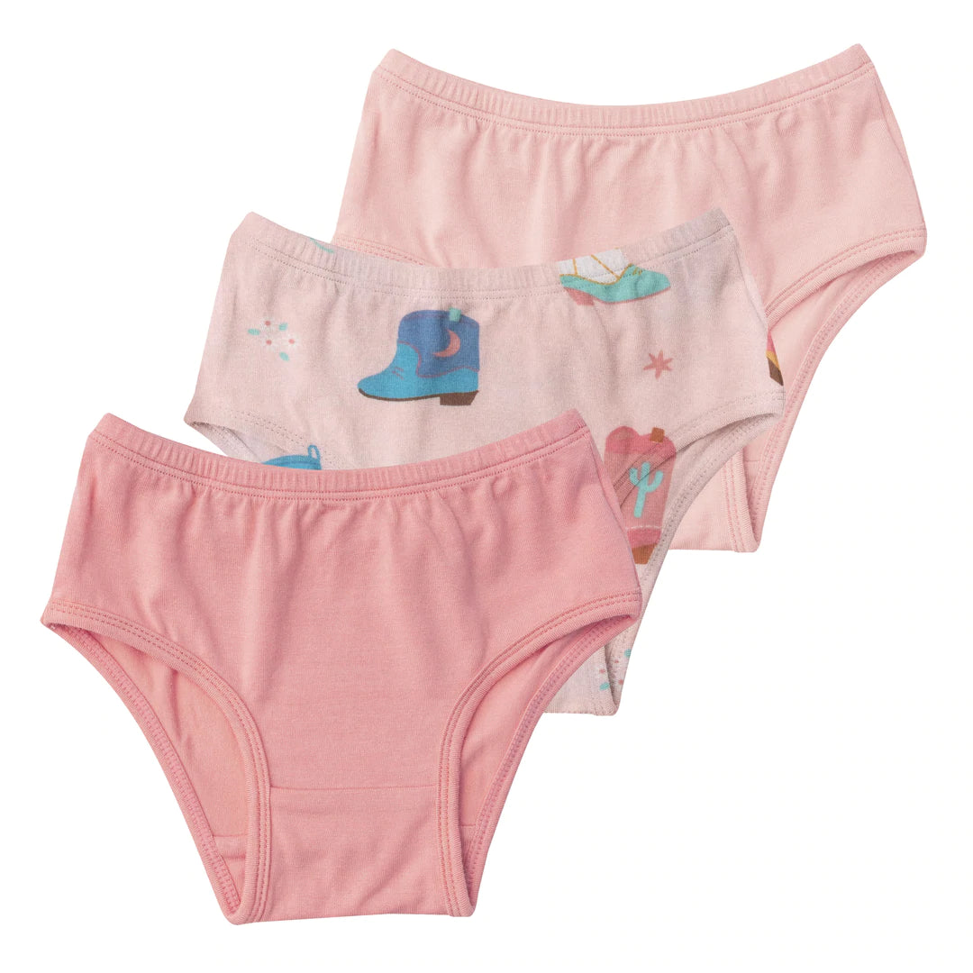 3 Pack Panty in Cowgirls  - Doodlebug's Children's Boutique