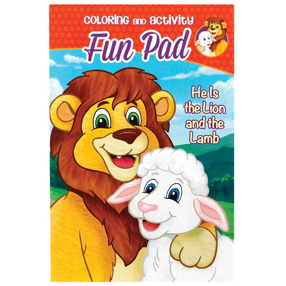 He is the Lion and the Lamb Coloring Fun Pad  - Doodlebug's Children's Boutique
