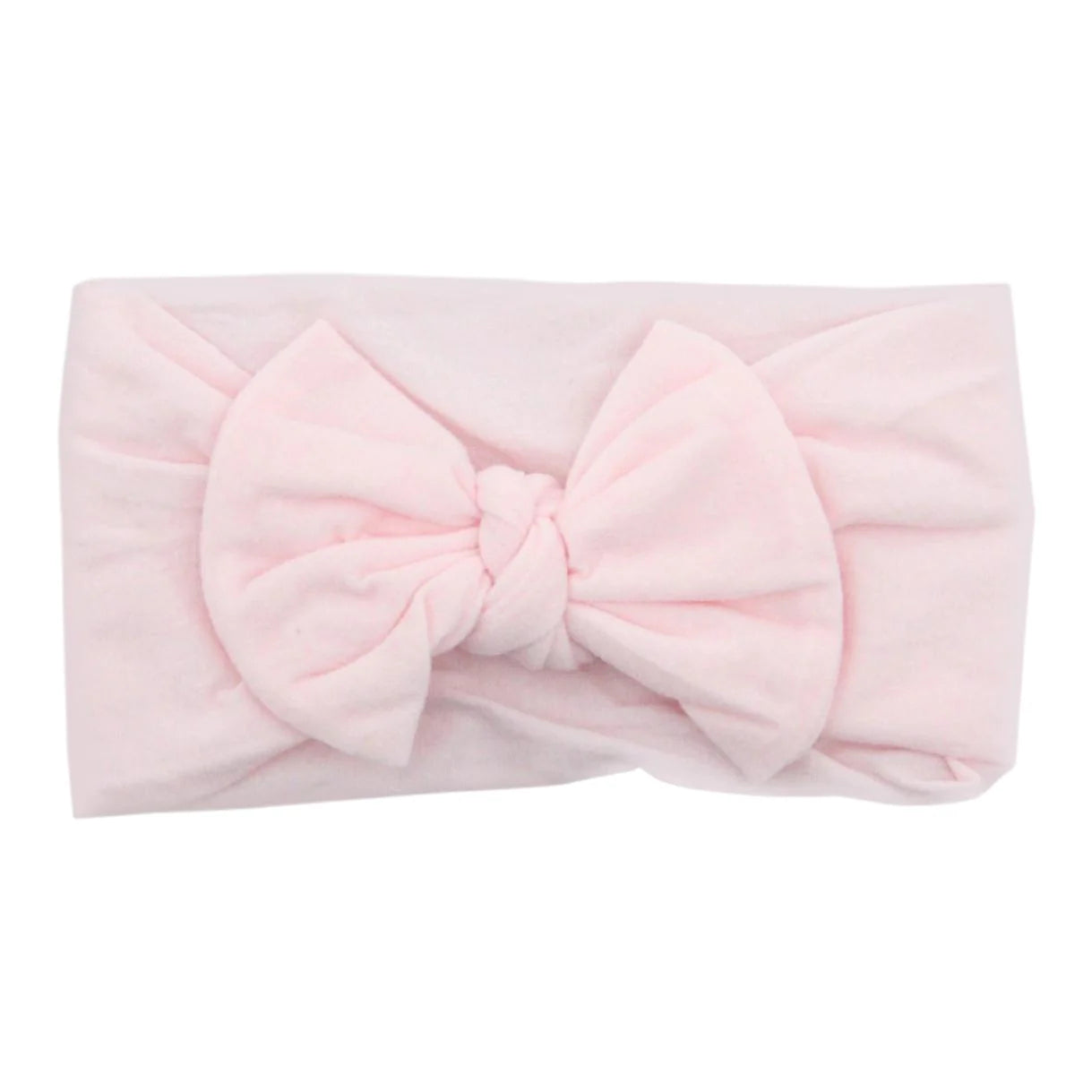 Ballerina Pink Nylon Bow Headwrap  - Doodlebug's Children's Boutique