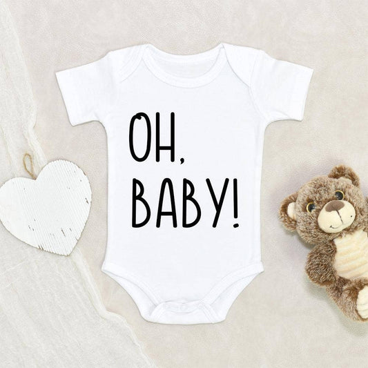 Oh Baby Pregnancy Announcement Onesie  - Doodlebug's Children's Boutique