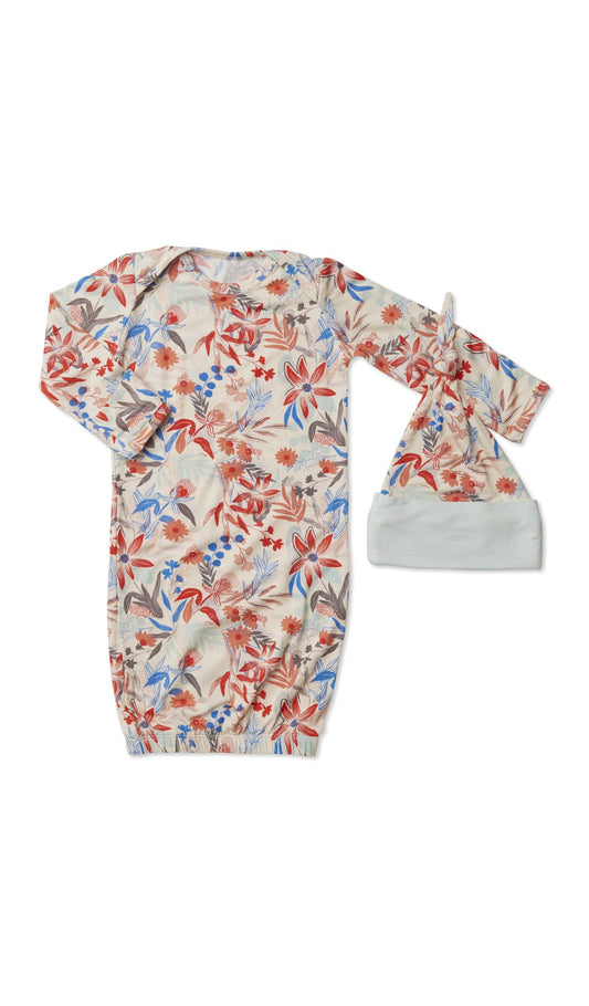 Gown Set in Posy  - Doodlebug's Children's Boutique