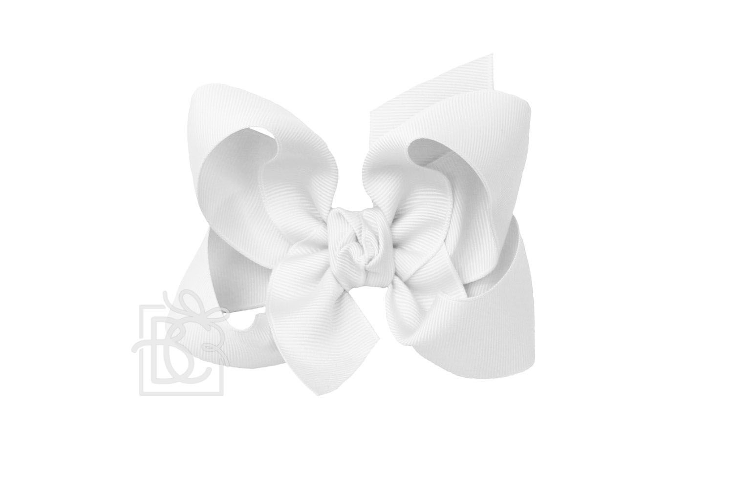 Large Bow in White  - Doodlebug's Children's Boutique