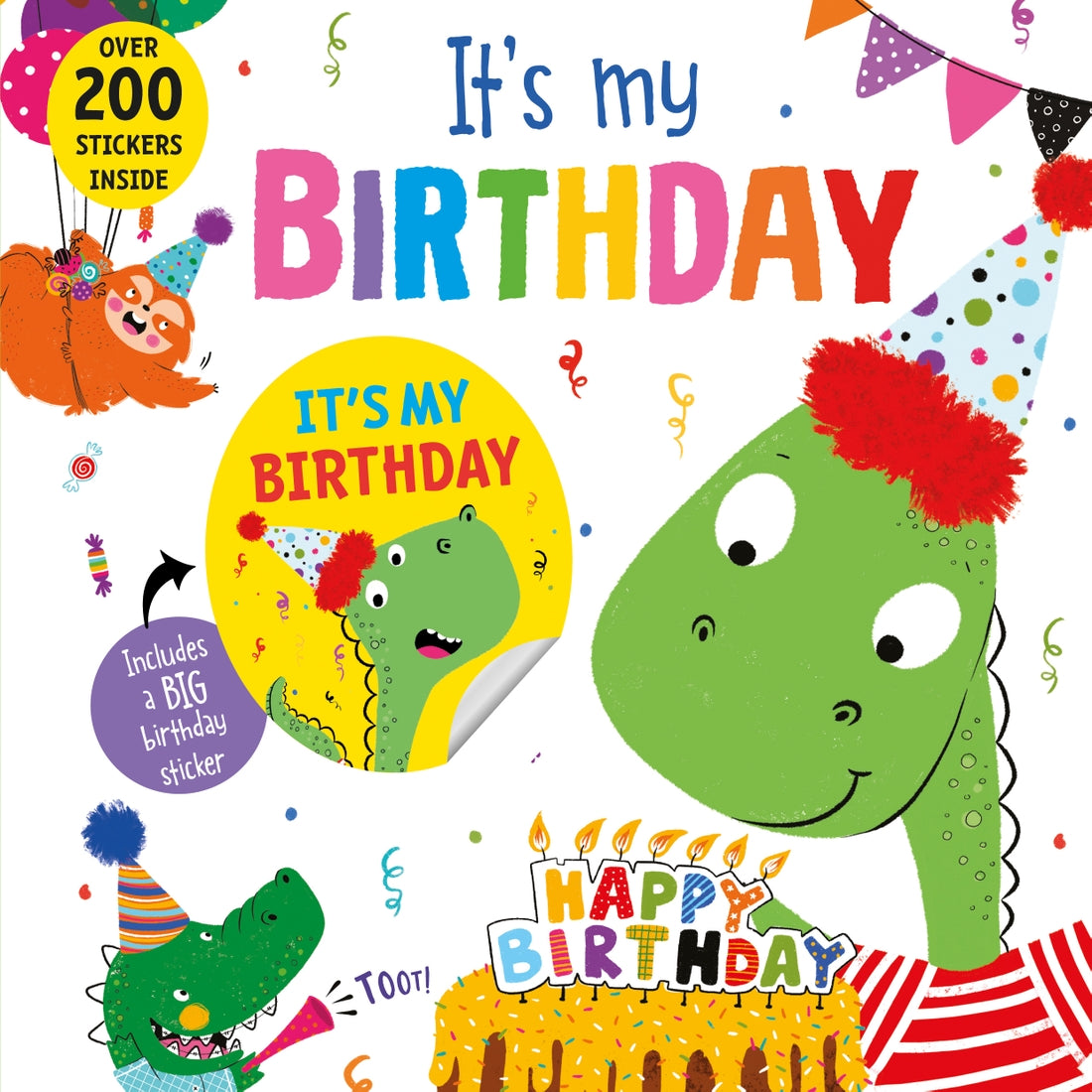 It's My Birthday Dinosaur Book  - Doodlebug's Children's Boutique