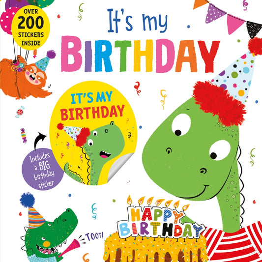 It's My Birthday Dinosaur Book  - Doodlebug's Children's Boutique