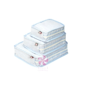 Baby Blue Seersucker Stacking Set  - Doodlebug's Children's Boutique