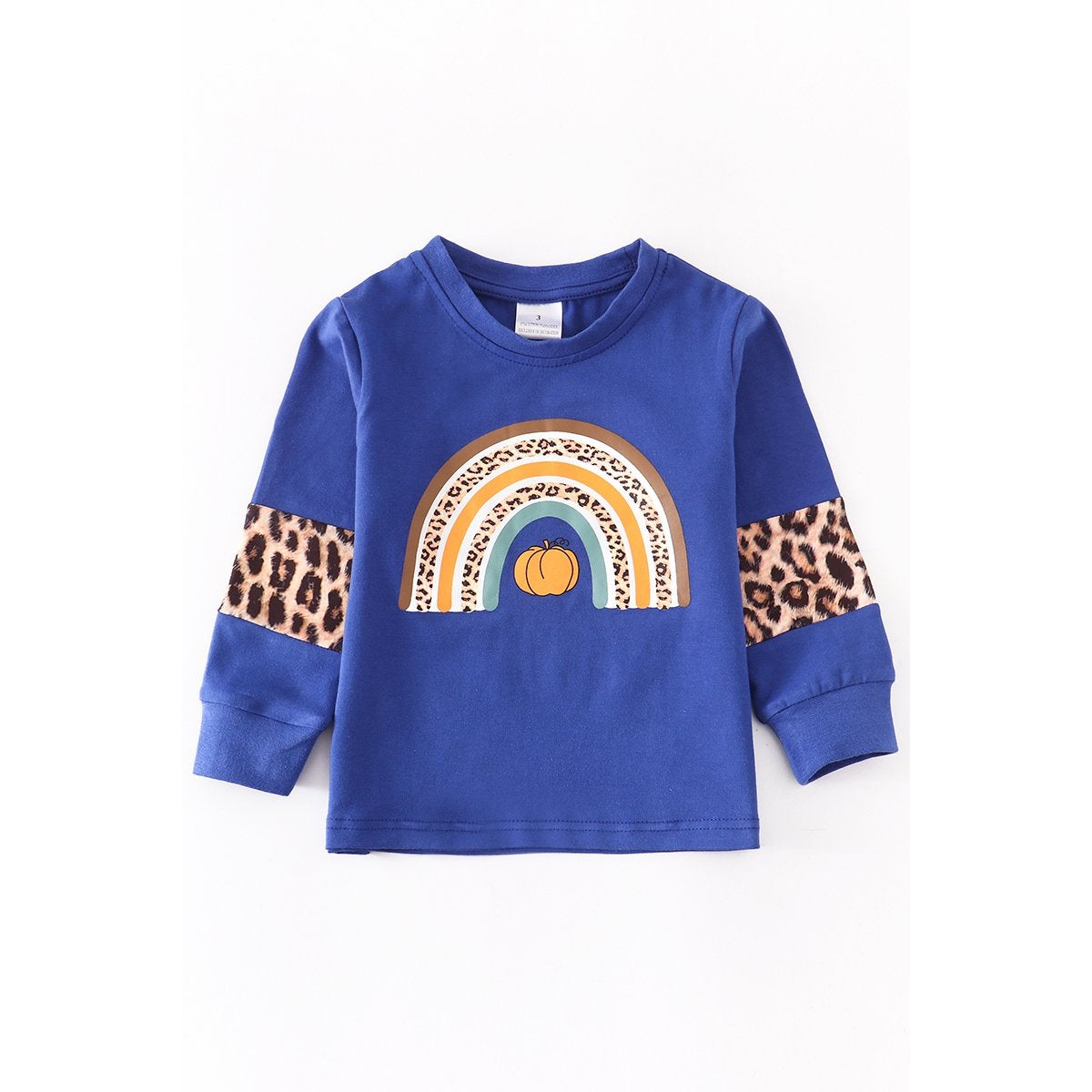 Blue Pumpkin Rainbow Leopard Shirt  - Doodlebug's Children's Boutique