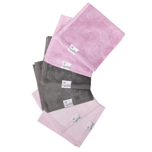 Lily 6 Pack Ultra Soft Washcloths  - Doodlebug's Children's Boutique