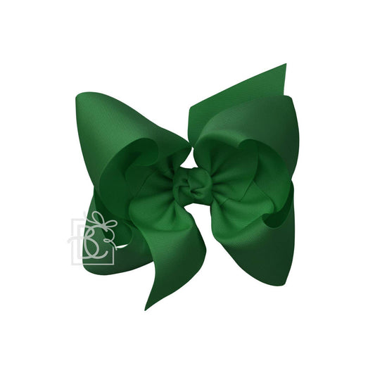 Texas Sized Bow in Forest Green  - Doodlebug's Children's Boutique