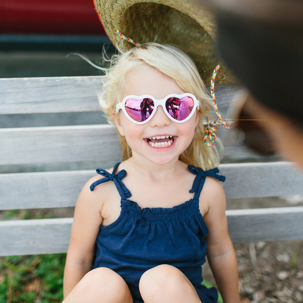 The Sweetheart Pink Heart Sunglasses  - Doodlebug's Children's Boutique