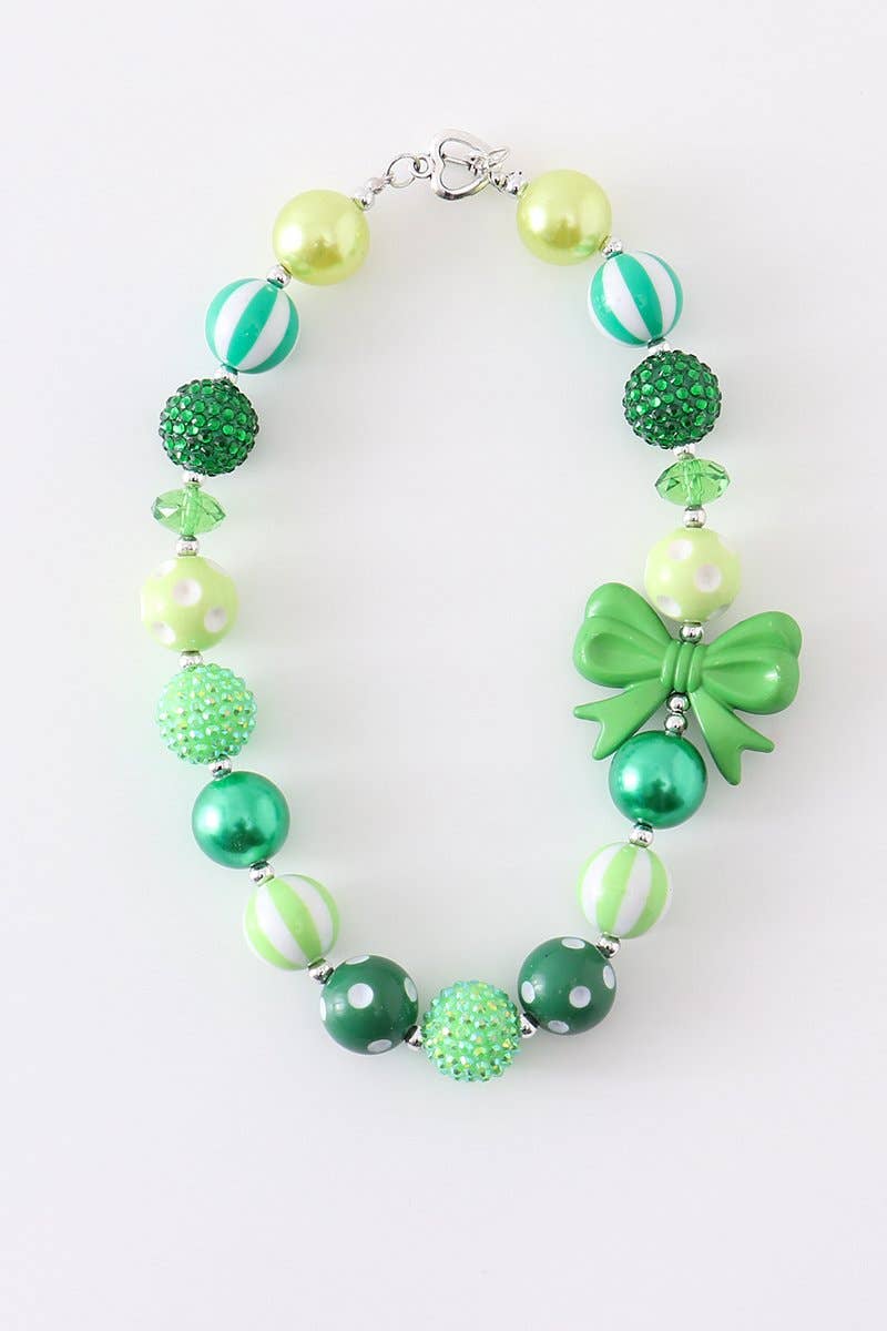 St. Patrick's Day Chunky Necklace  - Doodlebug's Children's Boutique