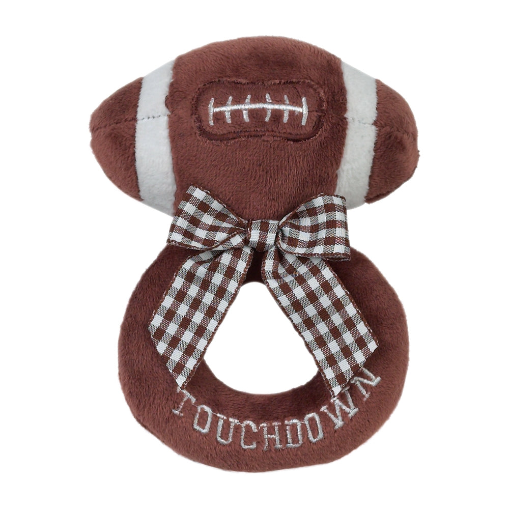 Touchdown Football Ring Rattle  - Doodlebug's Children's Boutique