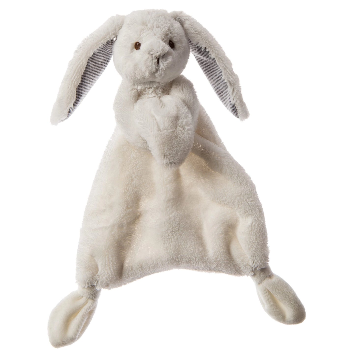 White Silky Bunny Lovey  - Doodlebug's Children's Boutique