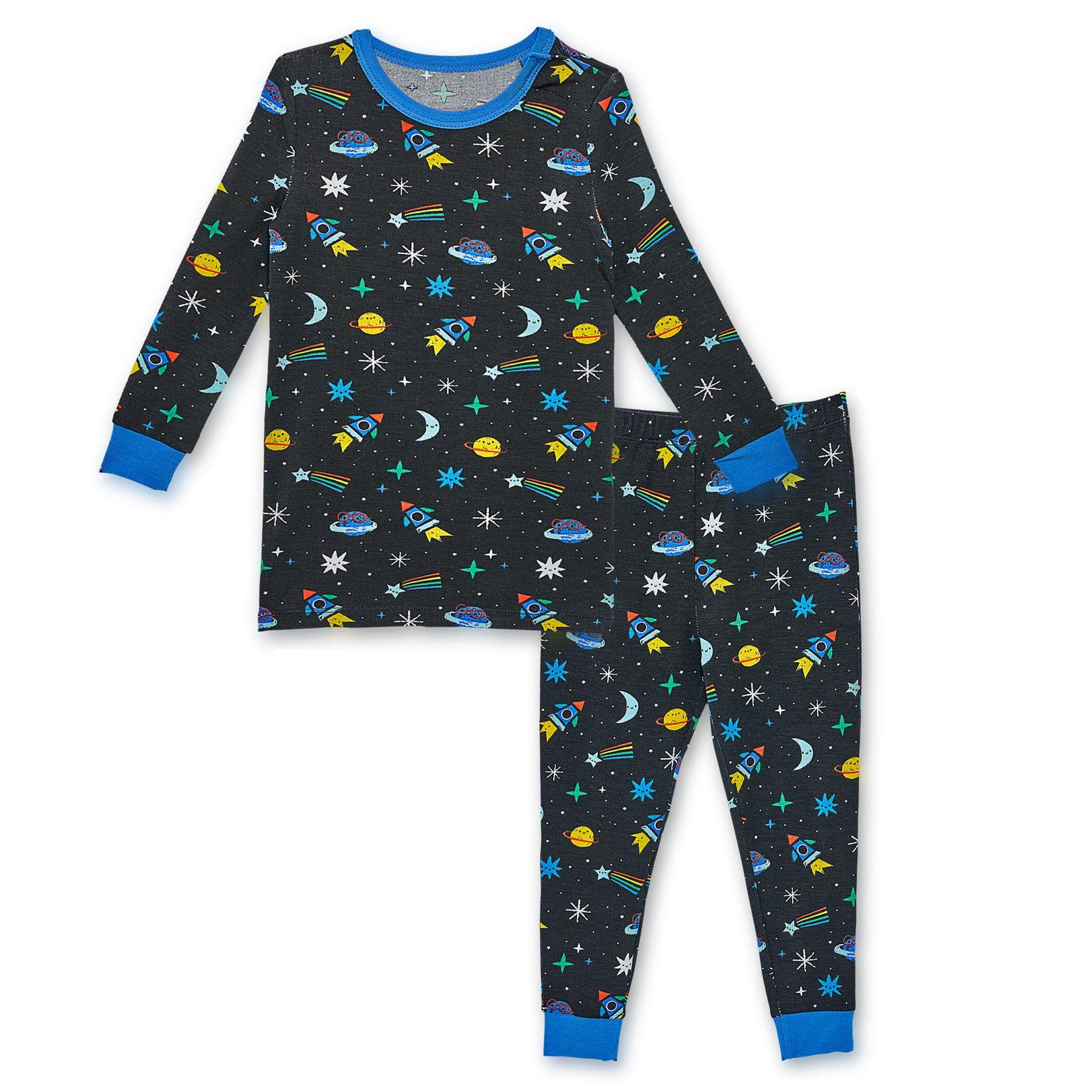 Space Chase Modal Magnetic 2 Piece Pajama Set  - Doodlebug's Children's Boutique