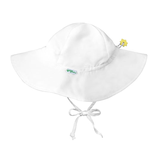 Sun Protection Brim Hat in White  - Doodlebug's Children's Boutique