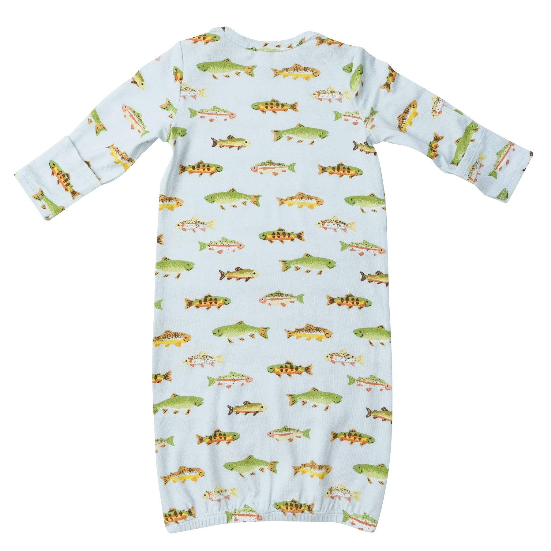 Gown in Freshwater Fish  - Doodlebug's Children's Boutique