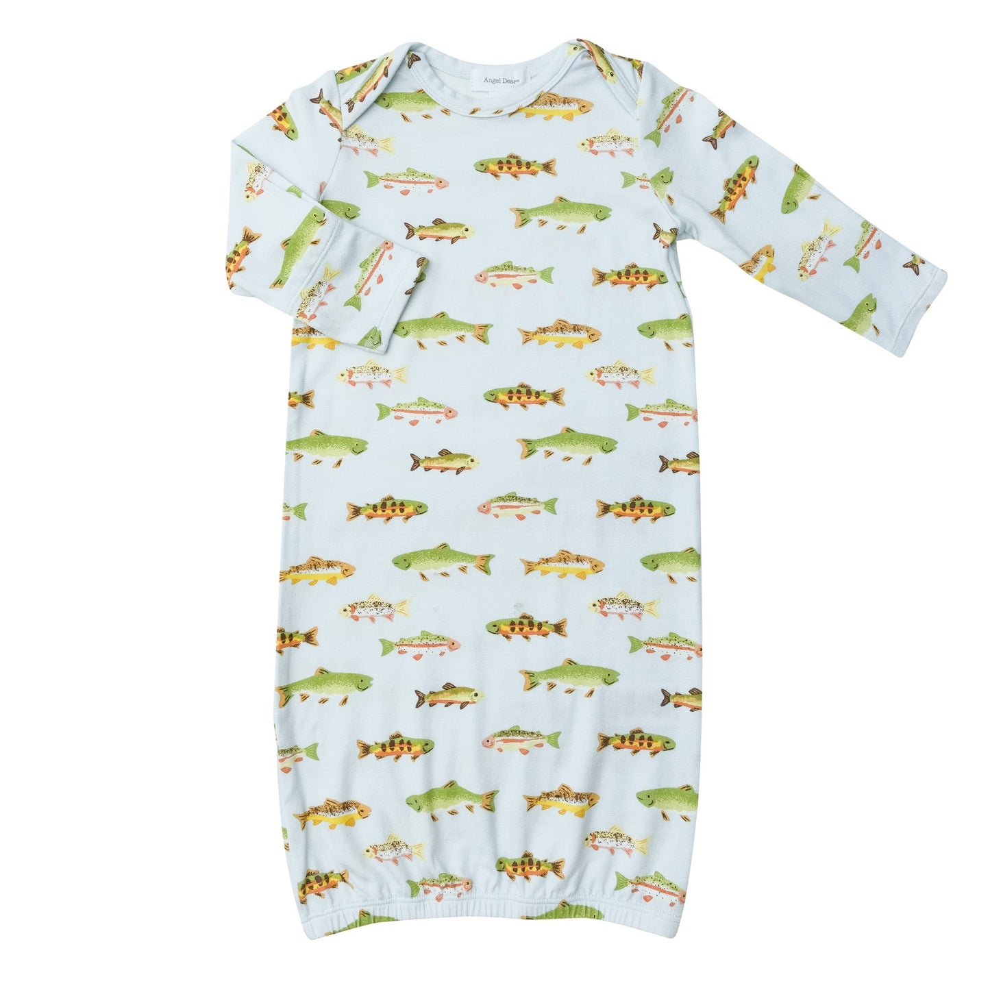 Gown in Freshwater Fish  - Doodlebug's Children's Boutique