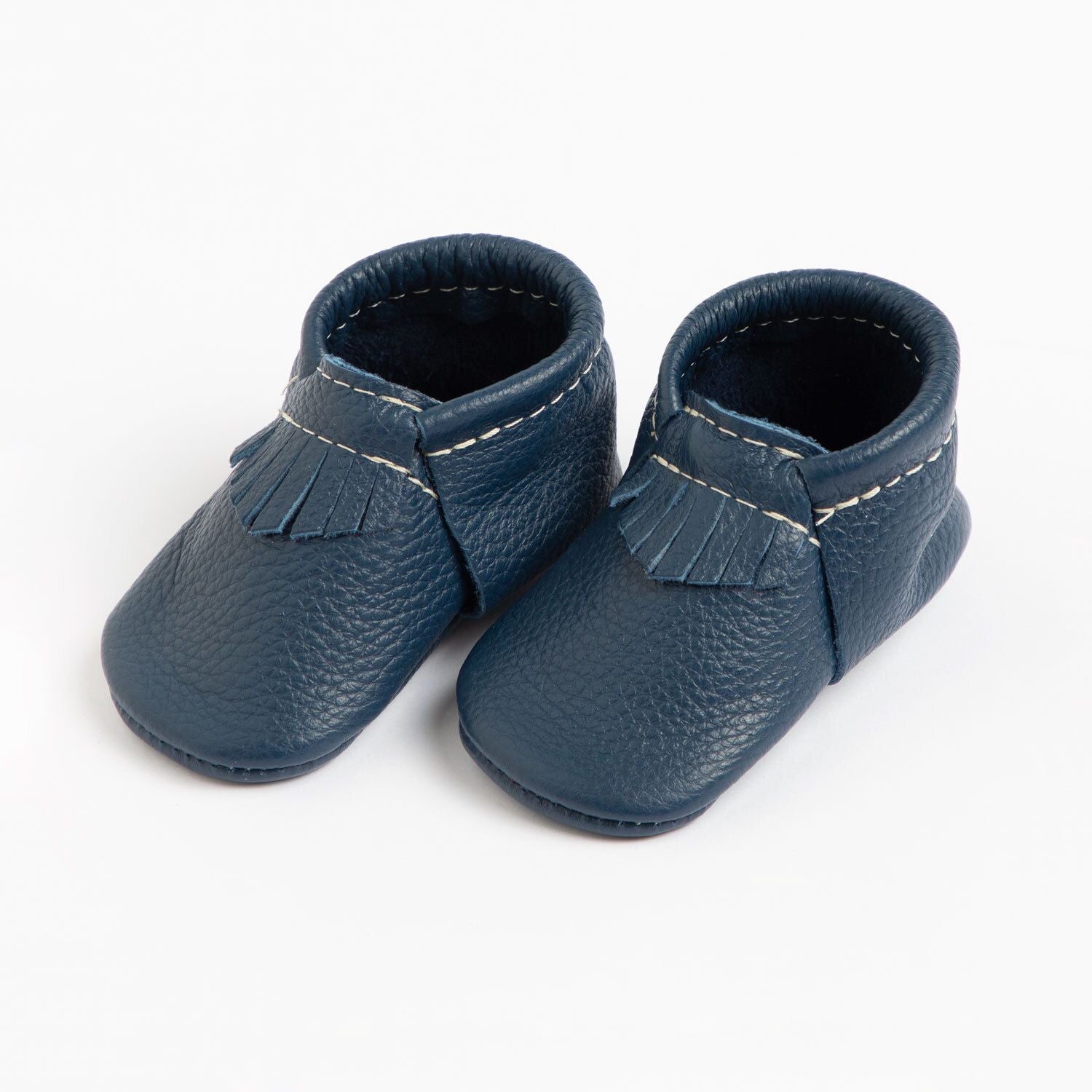 The First Pair City Mocc in Anchor  - Doodlebug's Children's Boutique