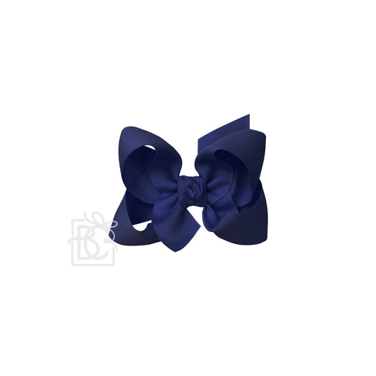 Large Bow in Navy  - Doodlebug's Children's Boutique