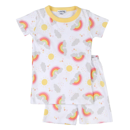 Rainbow Joy Short Pajamas  - Doodlebug's Children's Boutique