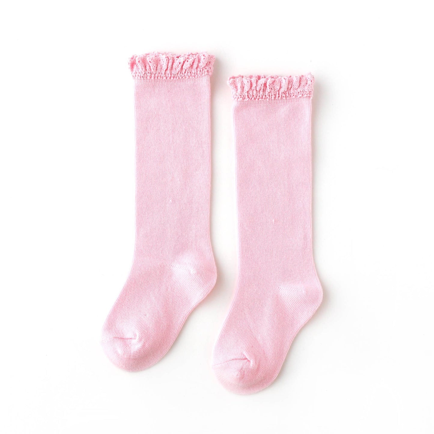 Lace Top Knee Highs in Cotton Candy  - Doodlebug's Children's Boutique
