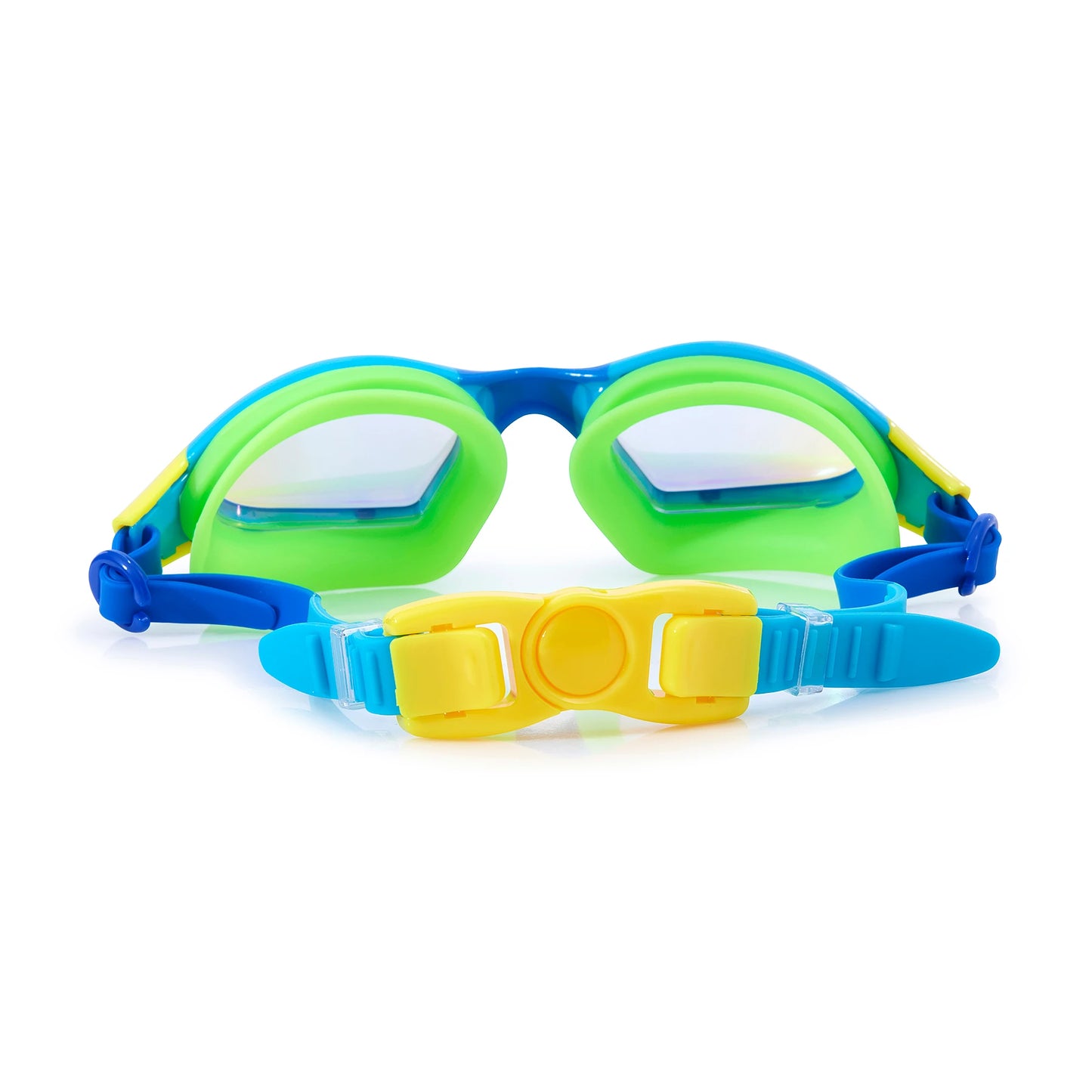 Chlorine Blue Pool Party Swim Goggles  - Doodlebug's Children's Boutique