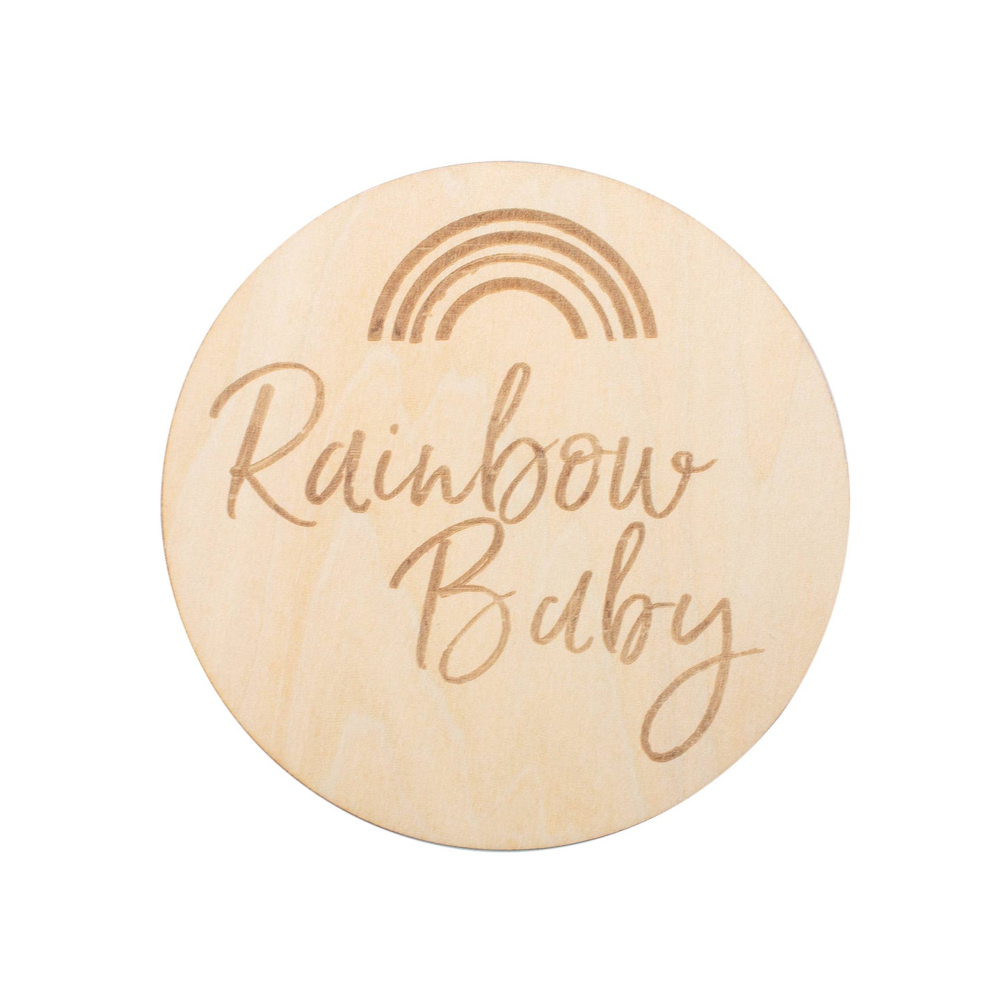 Rainbow Baby Birth Milestone Disc  - Doodlebug's Children's Boutique