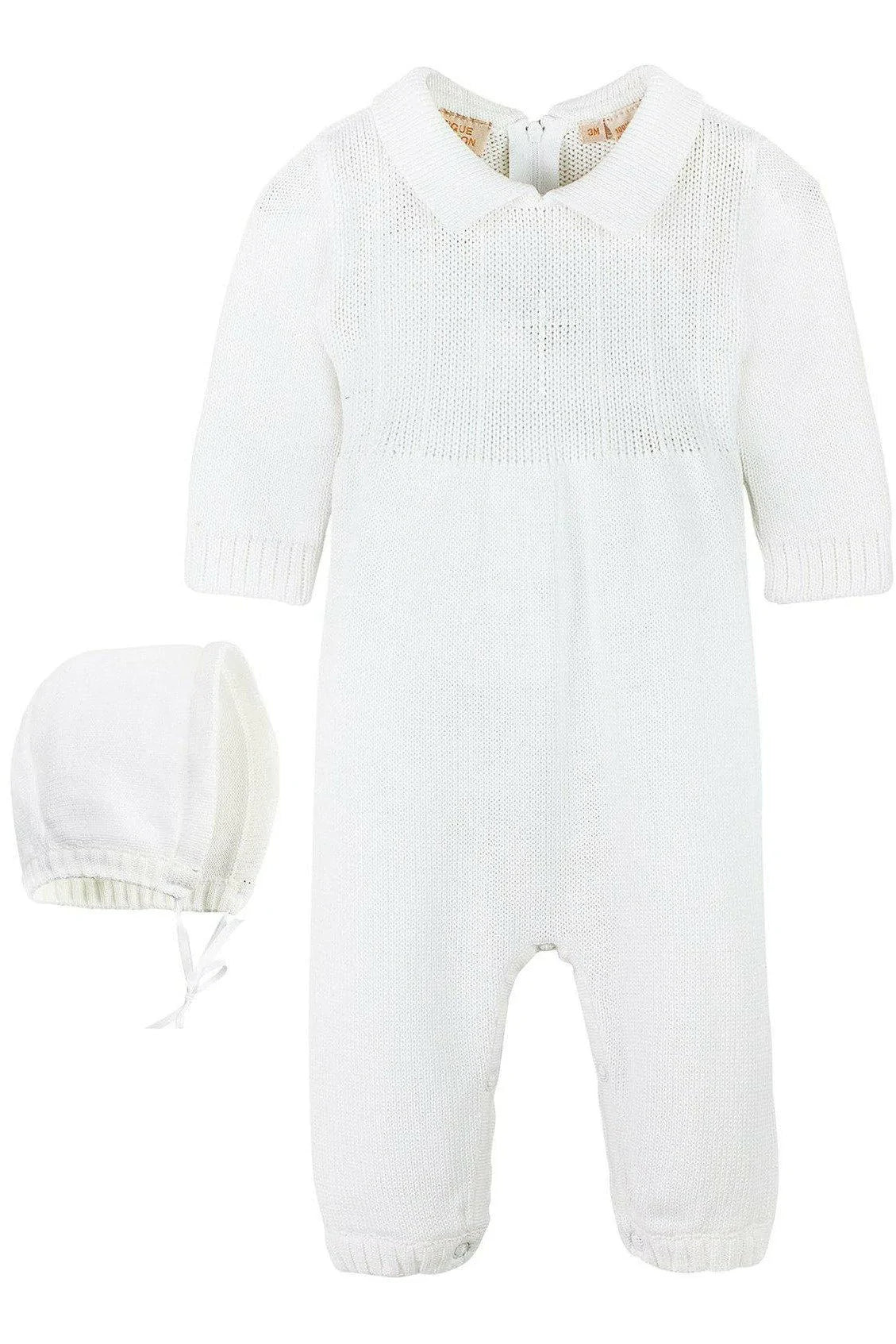 Cross Sweater Outfit with Bonnet  - Doodlebug's Children's Boutique