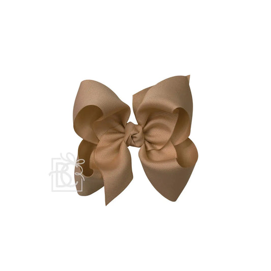 Huge Bow in Taupe  - Doodlebug's Children's Boutique