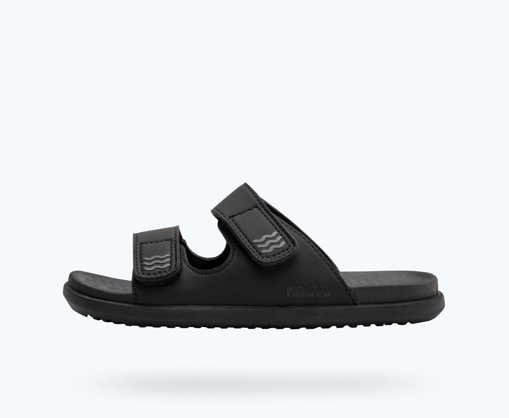 Frankie Sugarlite Junior Sandal in Jiffy Black  - Doodlebug's Children's Boutique