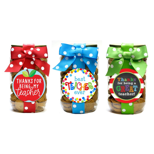 Teacher Chocolate Chip Cookie Jar  - Doodlebug's Children's Boutique