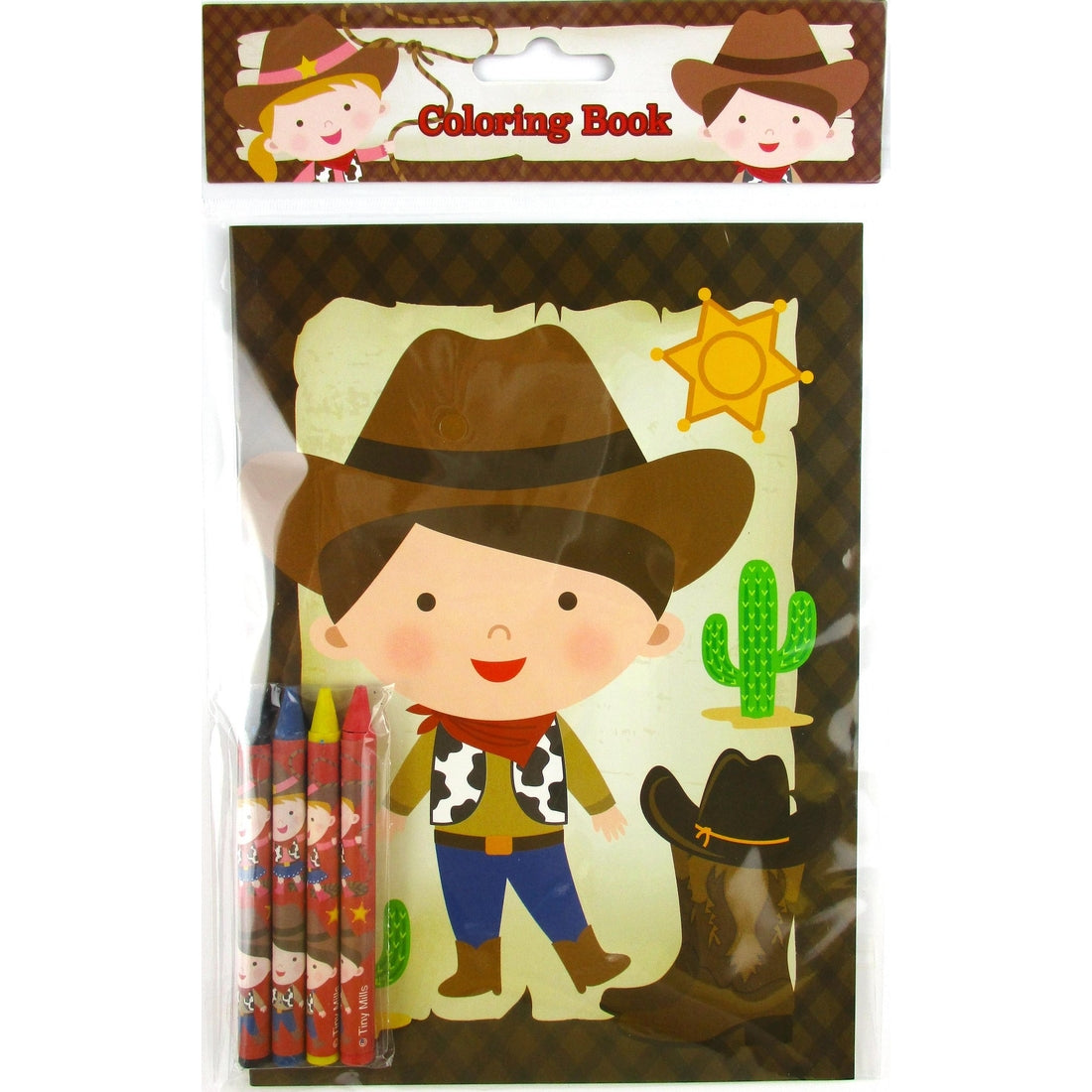 Western Coloring Book with Crayons  - Doodlebug's Children's Boutique