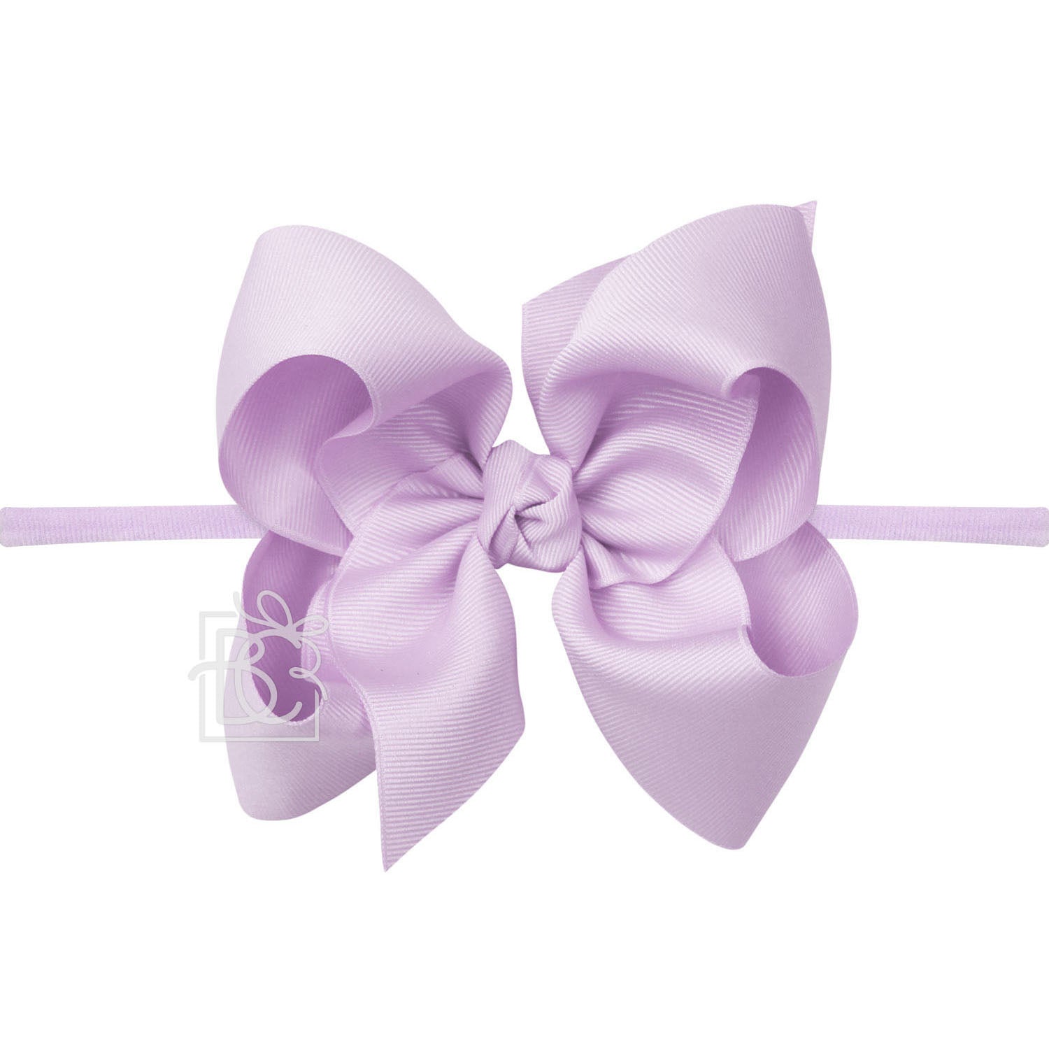 Nylon Headband with Huge Bow in Light Orchid  - Doodlebug's Children's Boutique