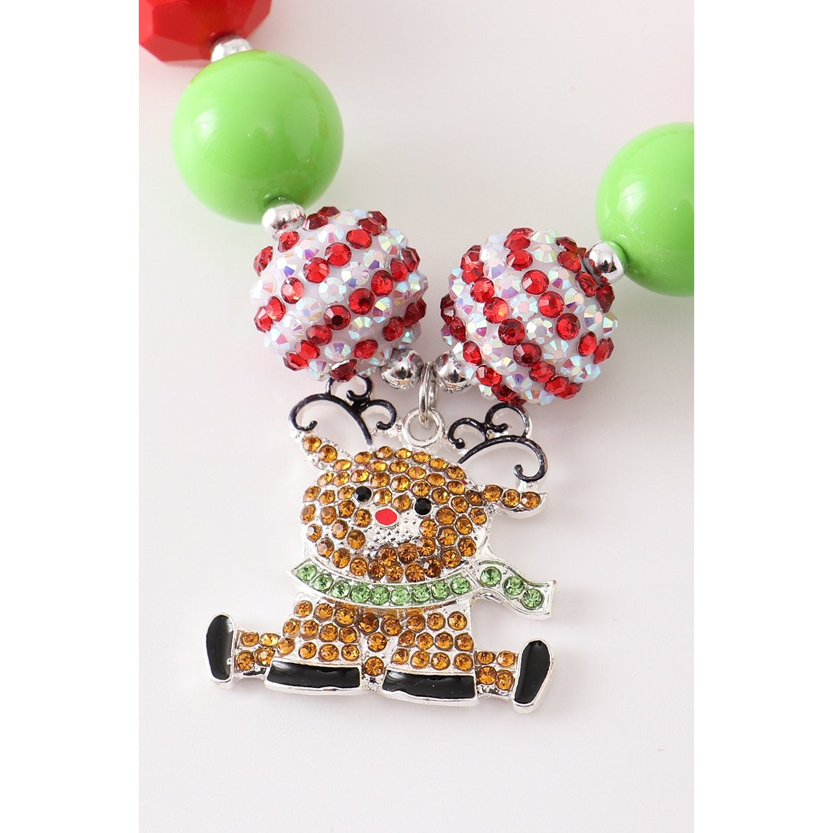 Reindeer Chunky Necklace  - Doodlebug's Children's Boutique